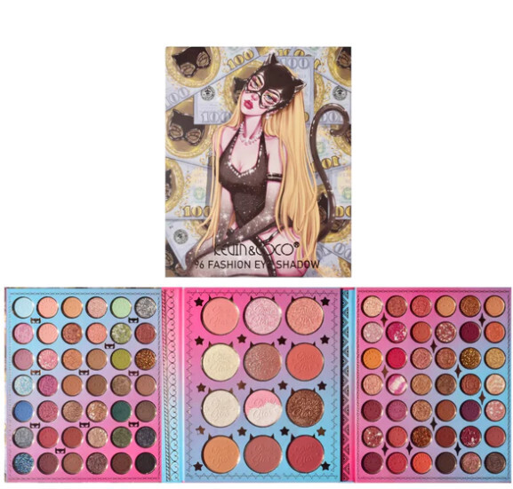Kevin &amp; Coco Cat Girl 96 Color Fashion Eyeshadow