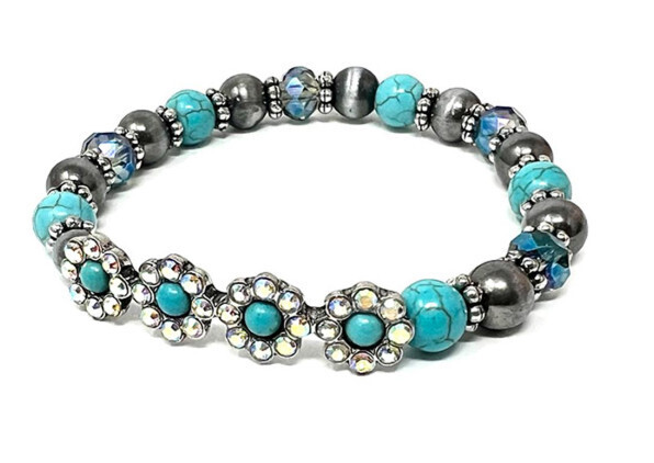 Flower Beaded Necklace