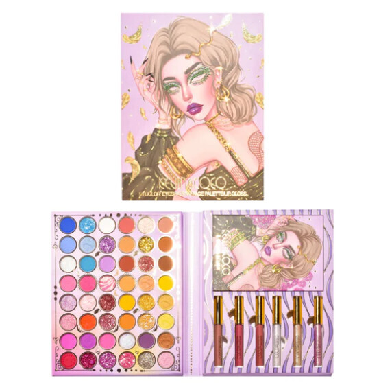 Kevin &amp; Coco Feather 54 Color Eyeshadow &amp; Face Palette