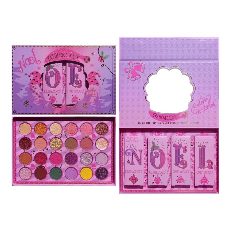 Kevin &amp; Coco Noel 8 Color Lip Gloss 24 Color Eyeshadow