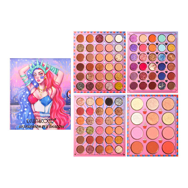 Kevin &amp; Coco Statue of liberty Girl 102 Fashion Eyeshadow Palette