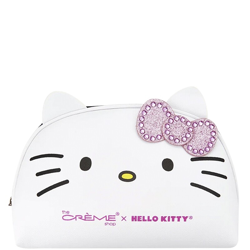 The Creme Shop Hello Kitty Y2K Makeup Bag Pink Rhinestone