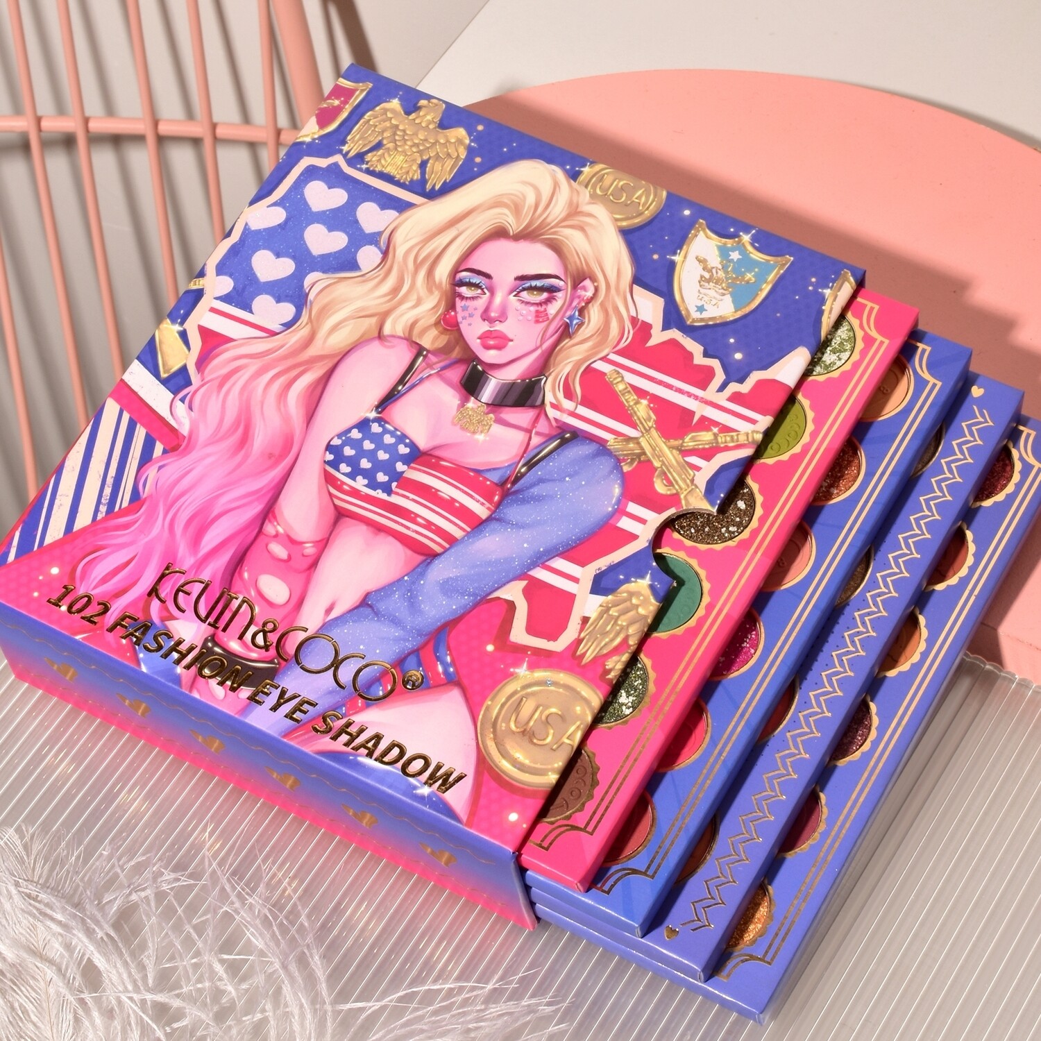 Kevin &amp; Coco American Girl 102 Fashion Eyeshadow Palette
