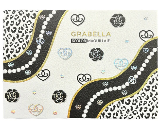 Girabella Pearls 6 Color Highlighter and Blush Palette