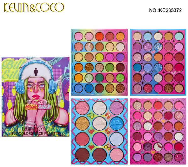 KEVIN &amp; COCO 102 Color Trendy Cool Elf Eyeshadow Palette