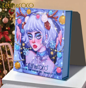 KEVIN &amp; COCO 33 Color Wishing Path Christmas Girl Makeup Kit