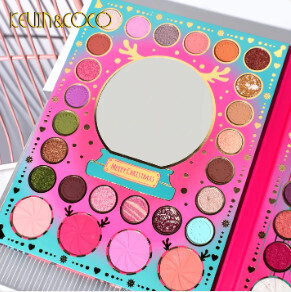 KEVIN &amp; COCO 72 Color Christmas Green Bubble Eyeshadow Palette