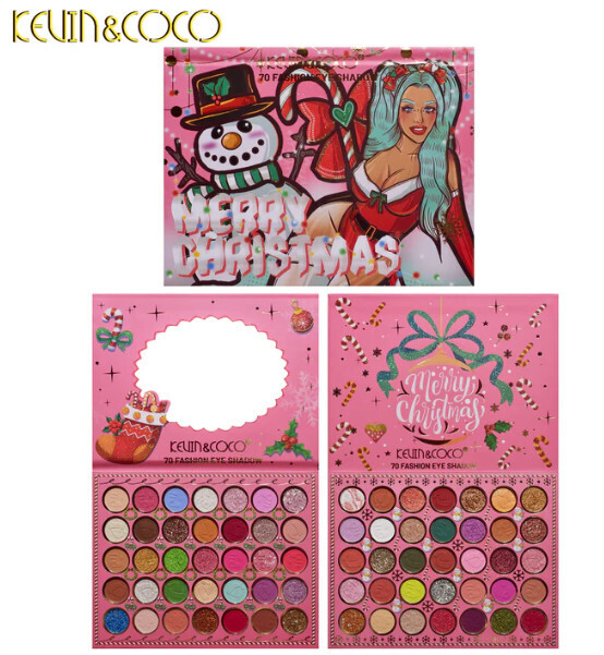 KEVIN &amp; COCO 70 Color Snow Night Christmas Eyeshadow Palette