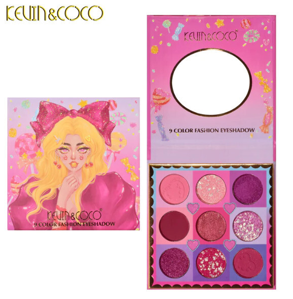 KEVIN &amp; COCO 9 Color Lollipop Girl Eyeshadow Palette
