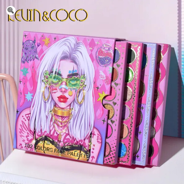 KEVIN&amp;COCO 102 Color Tattoo Girl Eyeshadow Palette
