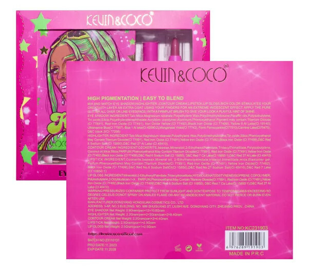 Kevin  &amp; Coco 18 Color Green Cool Girl Eyeshadow Palette Set