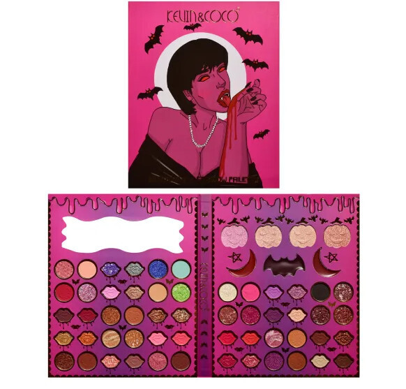KEVIN&amp;COCO Halloween 61 Color Vampire Girl Eyeshadow Palette