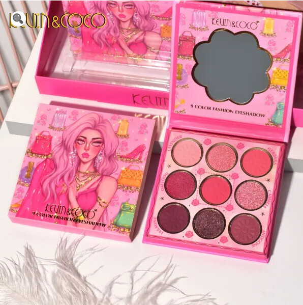 KEVIN&amp;COCO 9 Color Fashion Girl Eyeshadow Palette