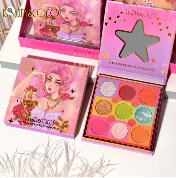 KEVIN&amp;COCO 9 Color Rose Eyeshadow Palette