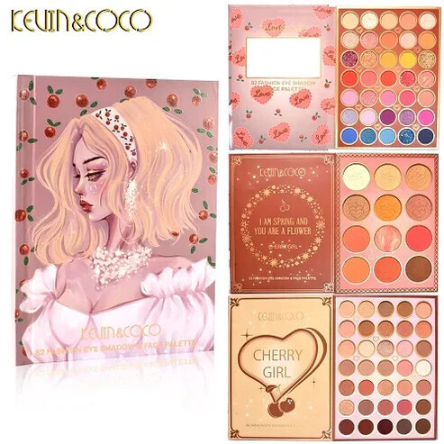 KEVIN&amp;COCO 82 Colors Face Palette Cherry Girl