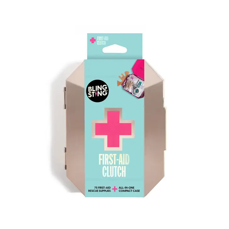 First-Aid Clutch   Metallic Gold
