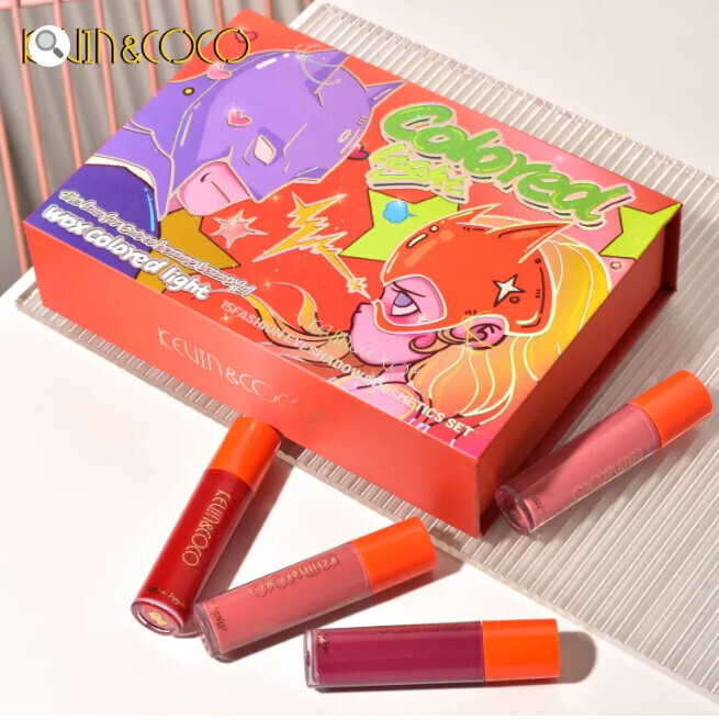 KEVIN&amp;COCO 15 Color Orange Super Hero Couple Makeup Set
