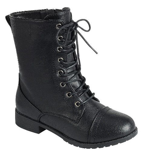 Jalen-88K  Kids Lace Up Boot, Color: Black, Size: 9