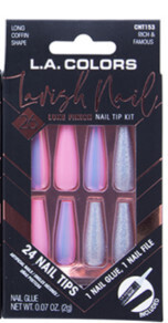 LA-CNT-W Lavish Mix24 Nail Tips Set, Number: 153