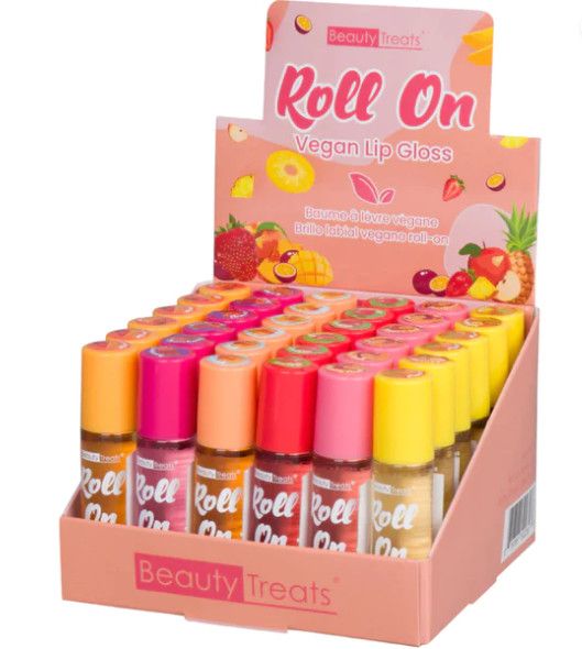 Beauty Treats Roll On Vegan Lip Gloss, Flavor: Mango