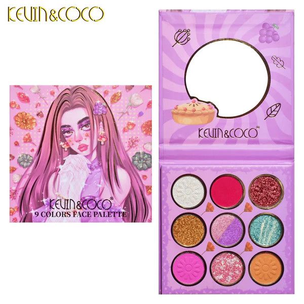 KEVIN&amp;COCO Nature Girl 9 Color Eyeshadow Palette