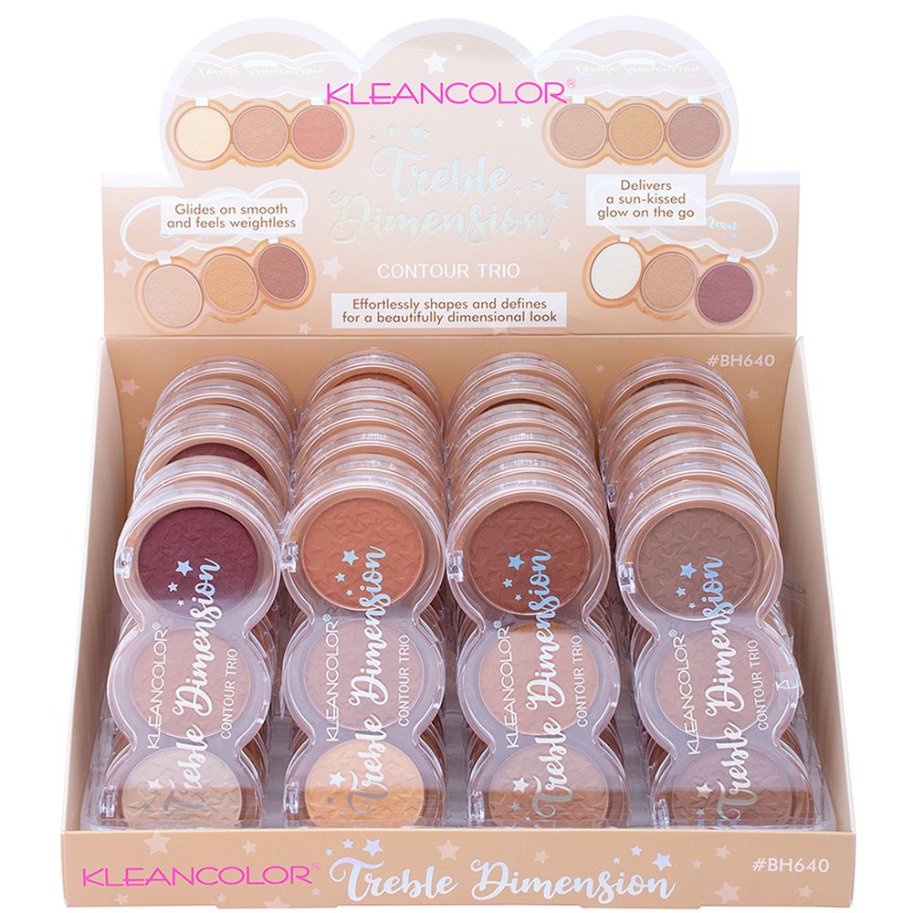 BH-618 KLEANCOLOR Treble Flush Blush Trio