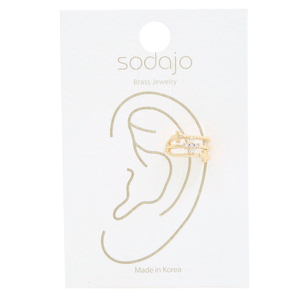 EF-7905 SODAJO Dainty Cross Ear Cuff