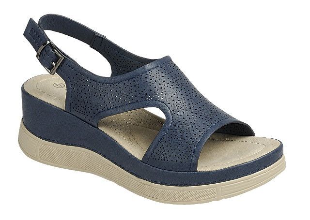 Taco-46 Diamond Pattern Sandal, Color: Navy, Size: 5