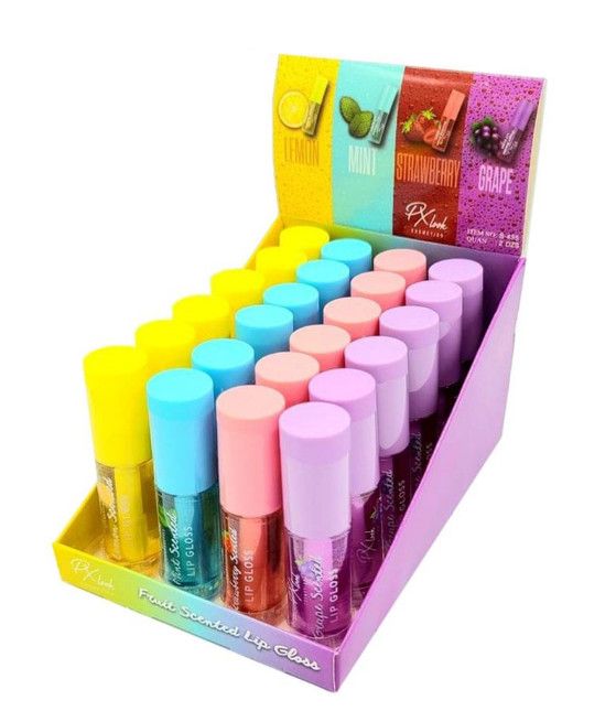 PX Look Cosmetics Fruit Scented Lip Gloss, Flavor: Lemon