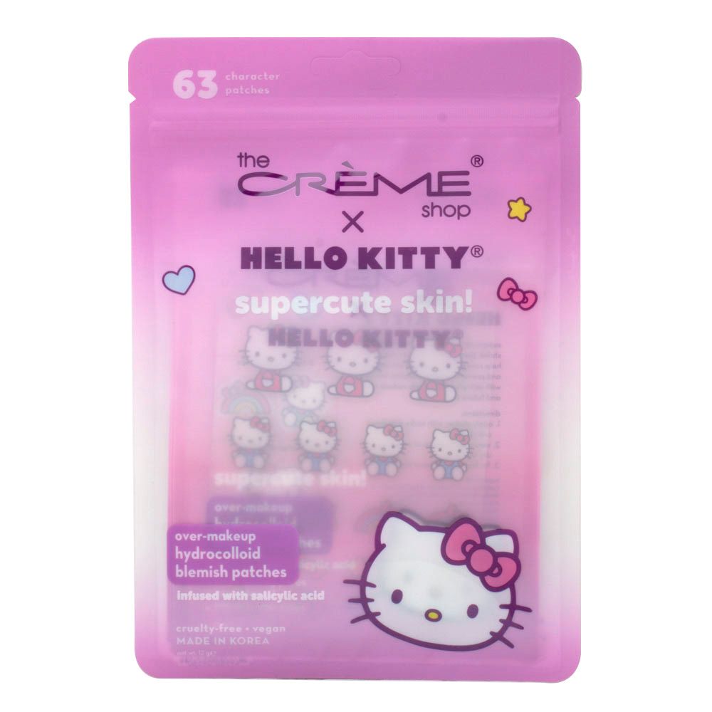 THE CREME SHOP Hello Kitty Super Cute Skin Over Makeup Blemish 63 Character Patches Set