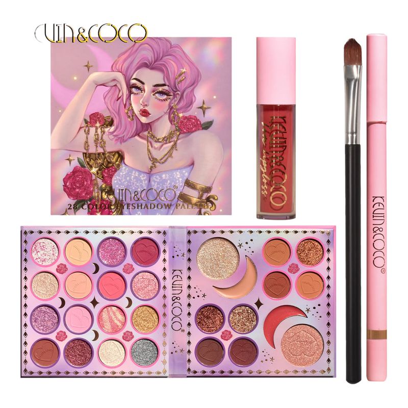 KEVIN&amp;COCO Chains and Roses Eyeshadow and Lip Set