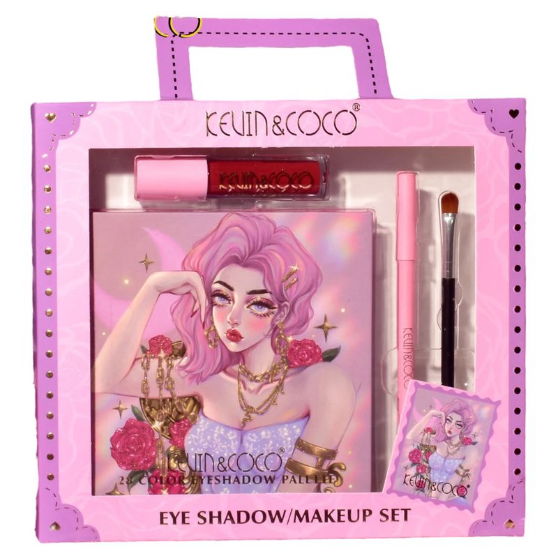 KEVIN&amp;COCO Chains and Roses Eyeshadow and Lip Set