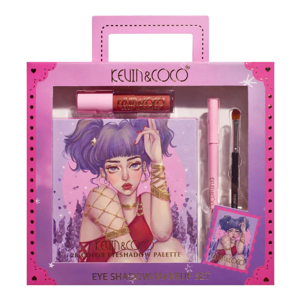 KEVIN&amp;COCO 28 Color Eyeshadow and Lip Set