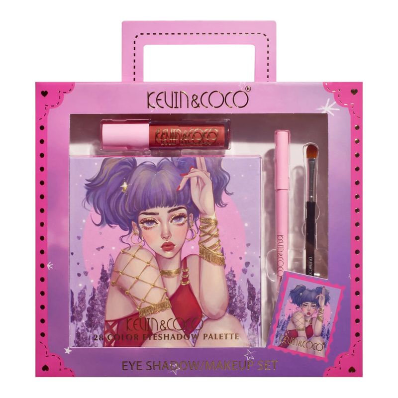 KEVIN&amp;COCO 28 Color Eyeshadow and Lip Set