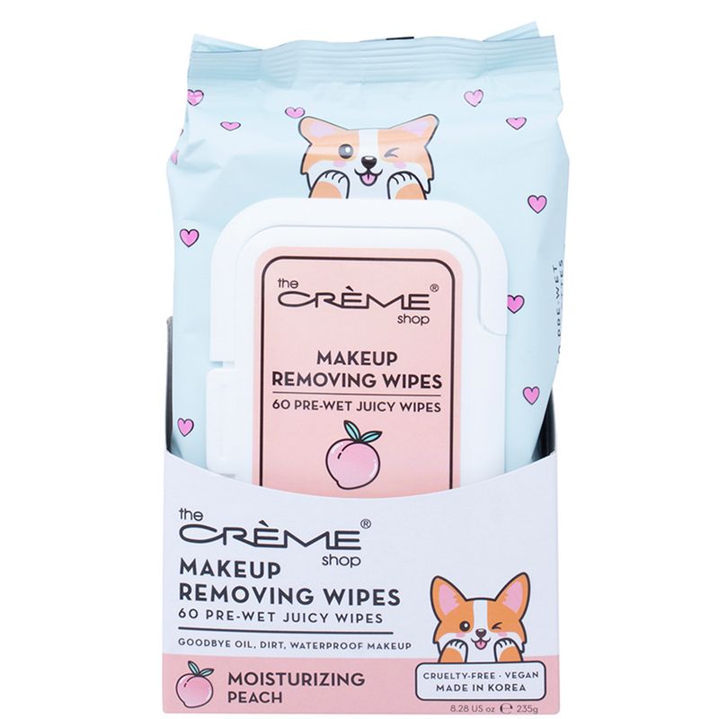 THE CREME SHOP Makeup Removing Moisturizing Peach 60 Pre Wet Juicy Wipes