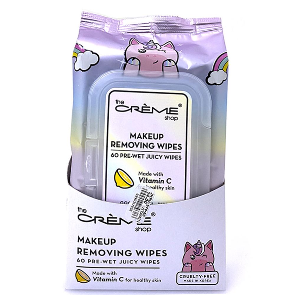 THE CREME SHOP Makeup Removing  Wipes 60 Pre-Wet Juicy Wipes Vitamin C