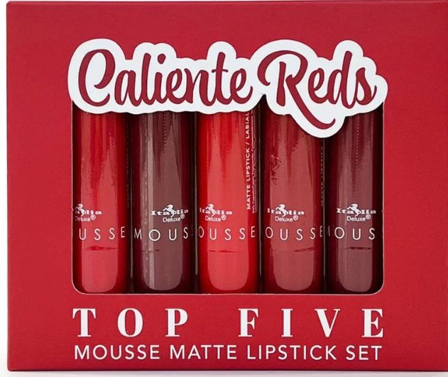 Italia Deluxe - Mousse Matte Lipstick Set Caliente Reds