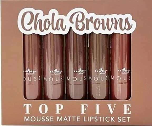 Italia Deluxe - Mousse Matte Lipstick Set Chola Browns
