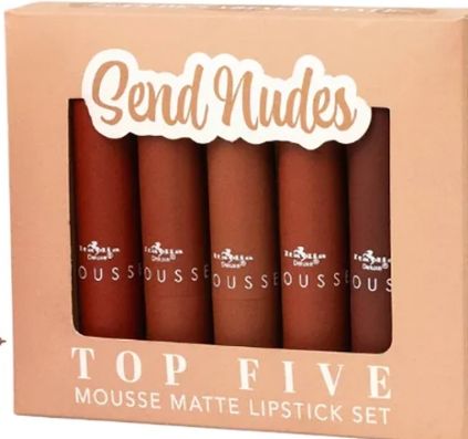 Italia Deluxe - Mousse Matte Lipstick Set Send Nudes