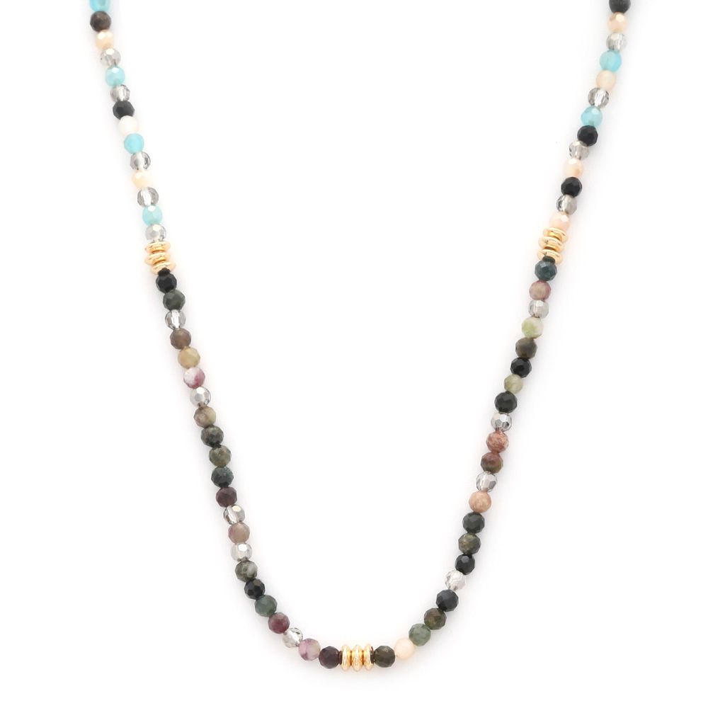 RFP-1203007NK Colorful Beaded Necklace