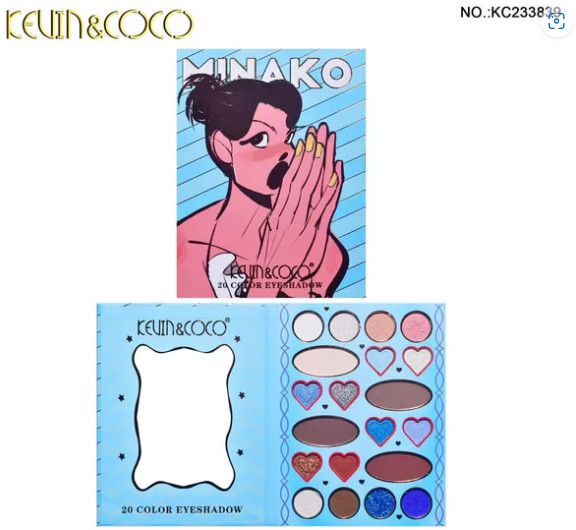 KEVIN&amp;COCO Minako Blue 20 Color Eyeshadow Palette