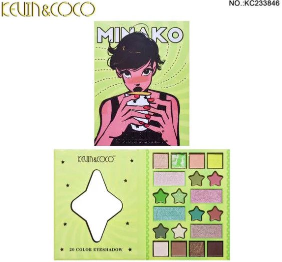 KEVIN&amp;COCO Minako Green 20 Color Eyeshadow Palette