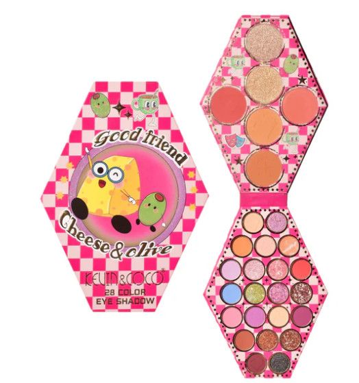 KEVIN&amp;COCO Good Friend Cheese &amp; Olive 28 Color Fashion Eyeshadow