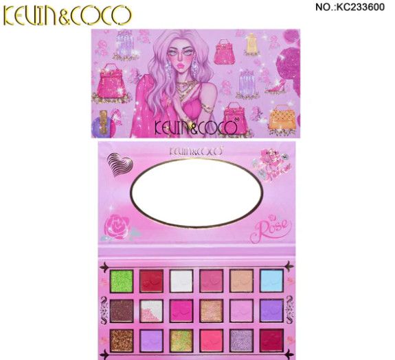 KEVIN&amp;COCO 18 Color Fashion Girl Eyeshadow Palette