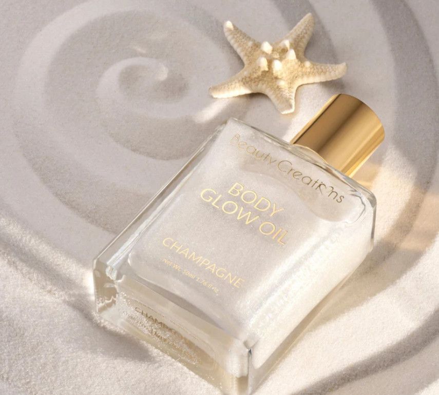 Beauty Creations Body Glow Oil, Color: Champagne