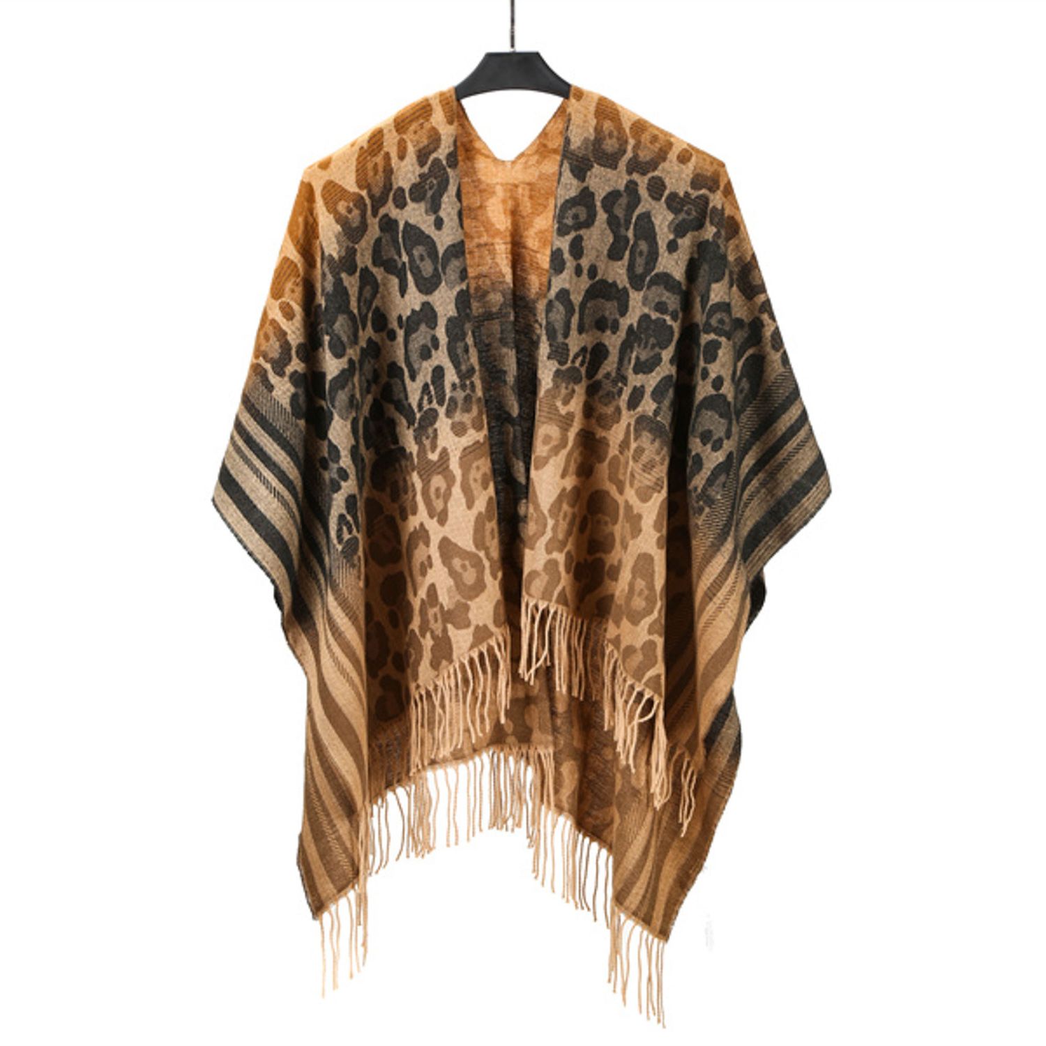 VS-0672 Leopard Shawl Kimono