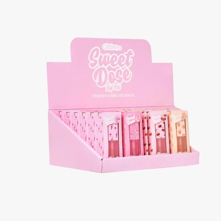 Beauty Creations Sweet Dose Lip Oil Display