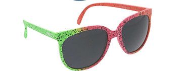 SG-80359-KSH Fashion Large Retro 80s Inspired Frame Sunglasses, Color: Orng/Pink/Green