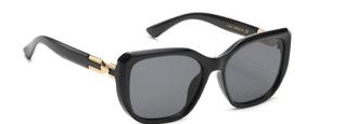 SG-8VG29607 Fashion Square Chic Sunglasses, Color: Black