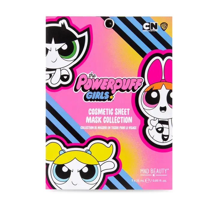 Mad Beauty Warner Powerpuff Girls Girls Face Mask 3pc Set